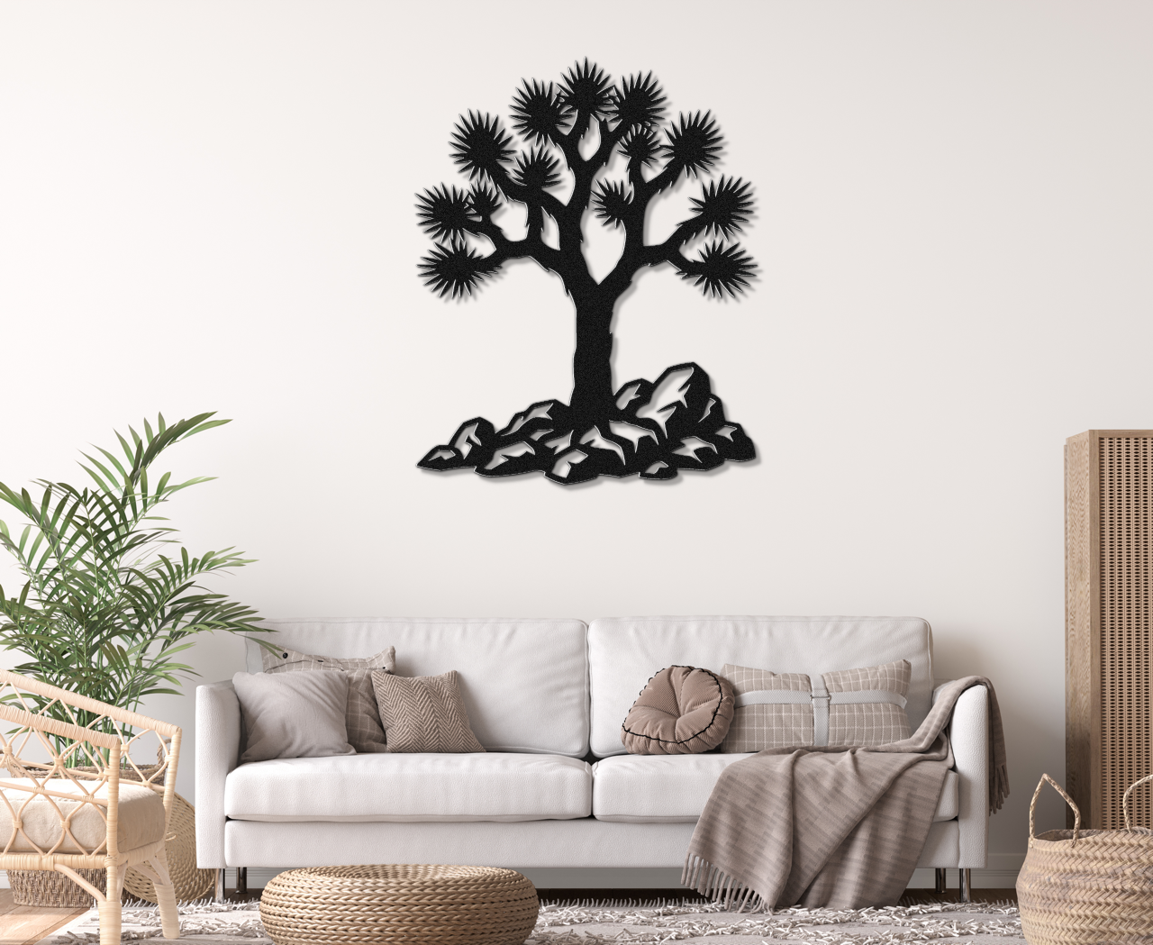 Joshua Tree Silhouette Metal Wall Art