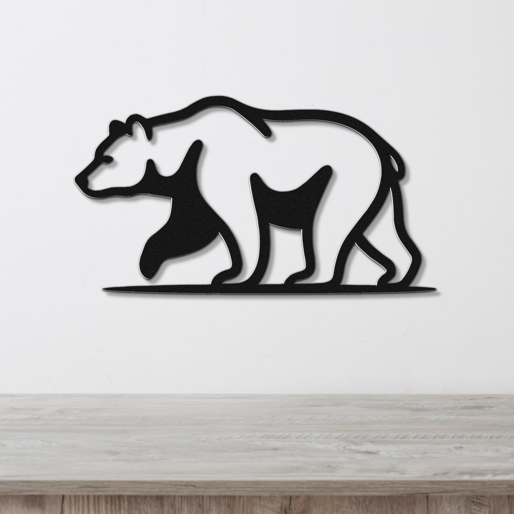 Bear Metal Wall Art
