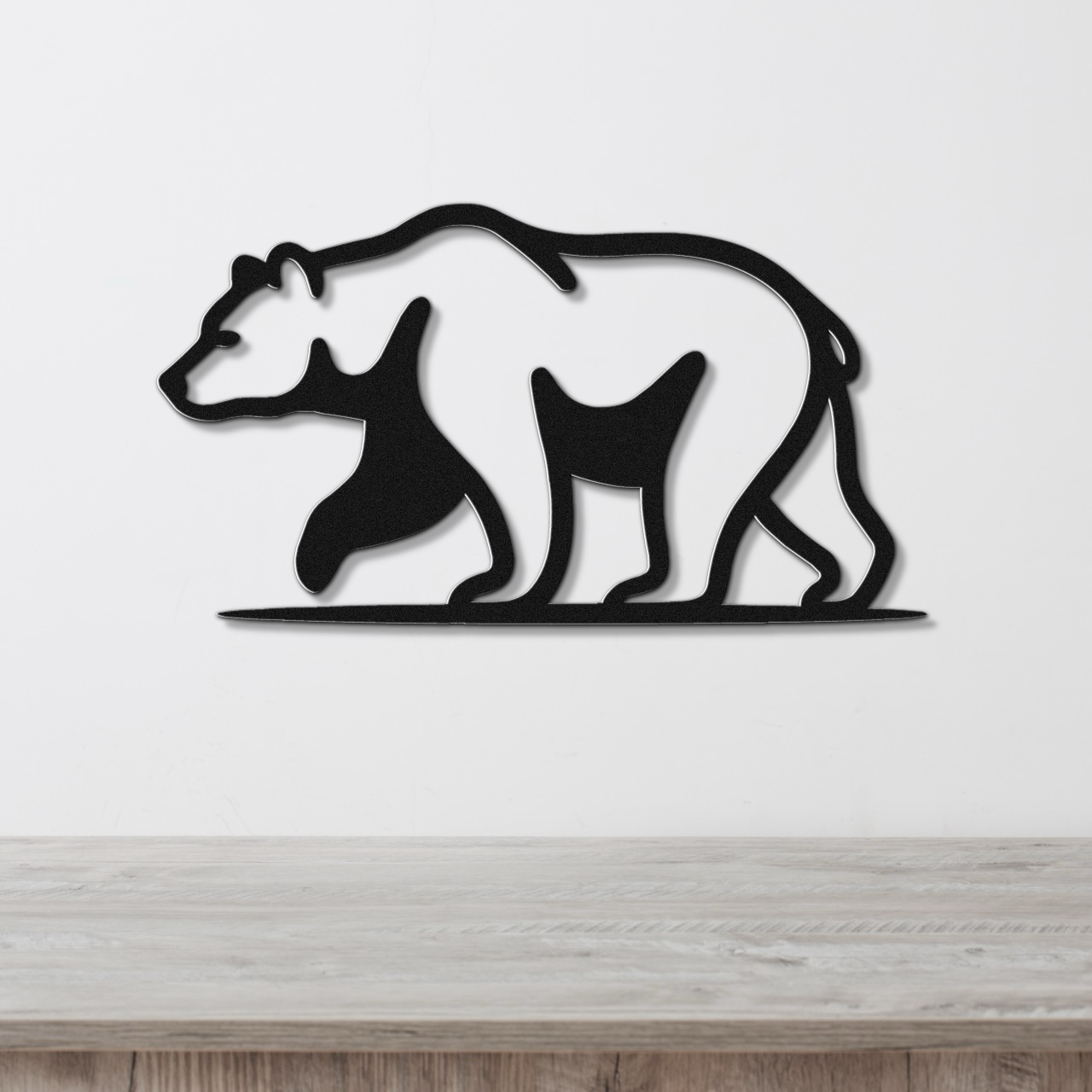 Bear Metal Wall Art