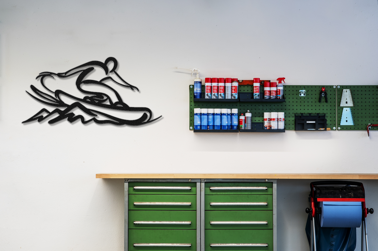 Snowboarding Metal Wall Art