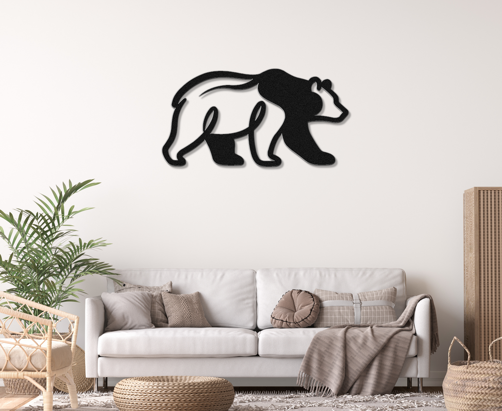 Bear Metal Wall Art