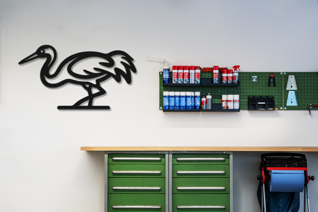 Crane Metal Wall Art