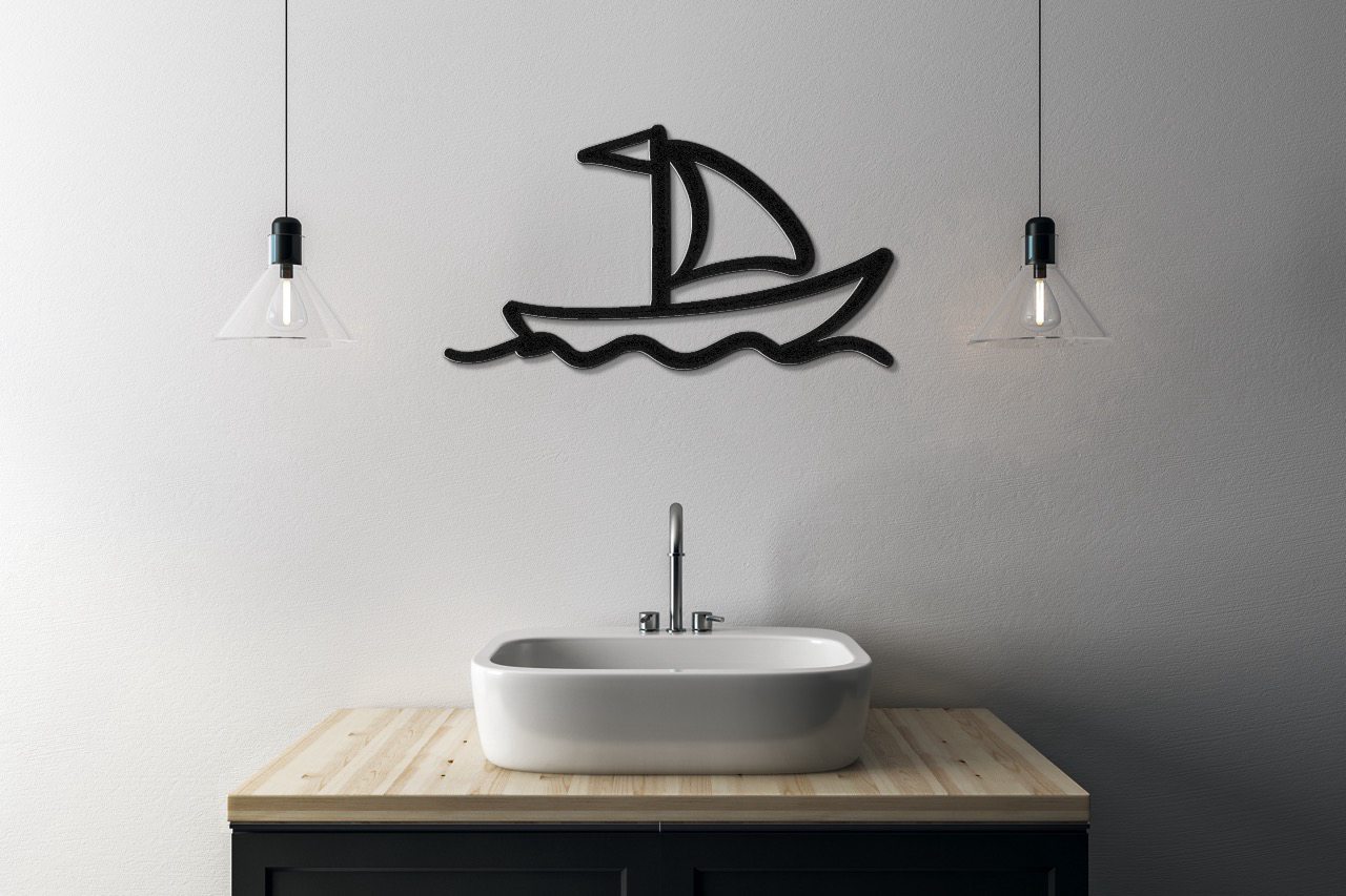 Sailboat Metal Wall Art