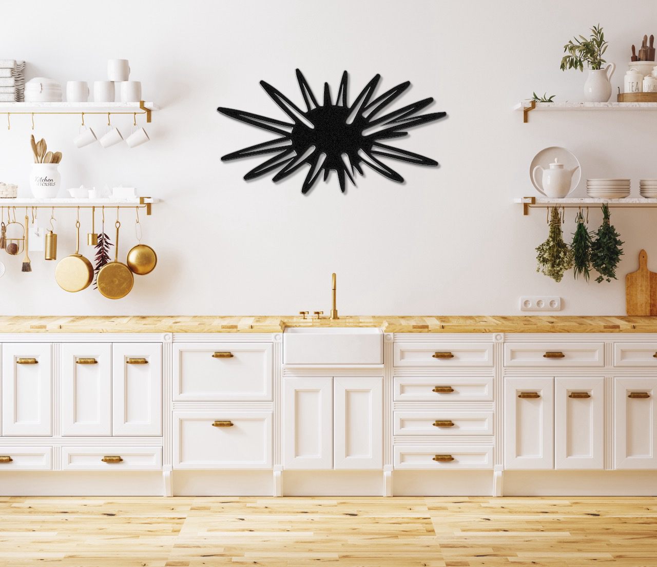 Sea Urchin Metal Wall Art