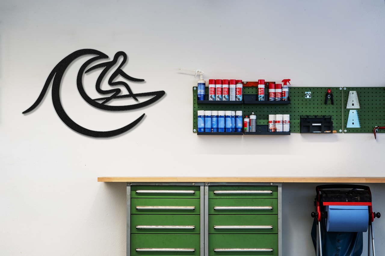 Surfer Metal Wall Art