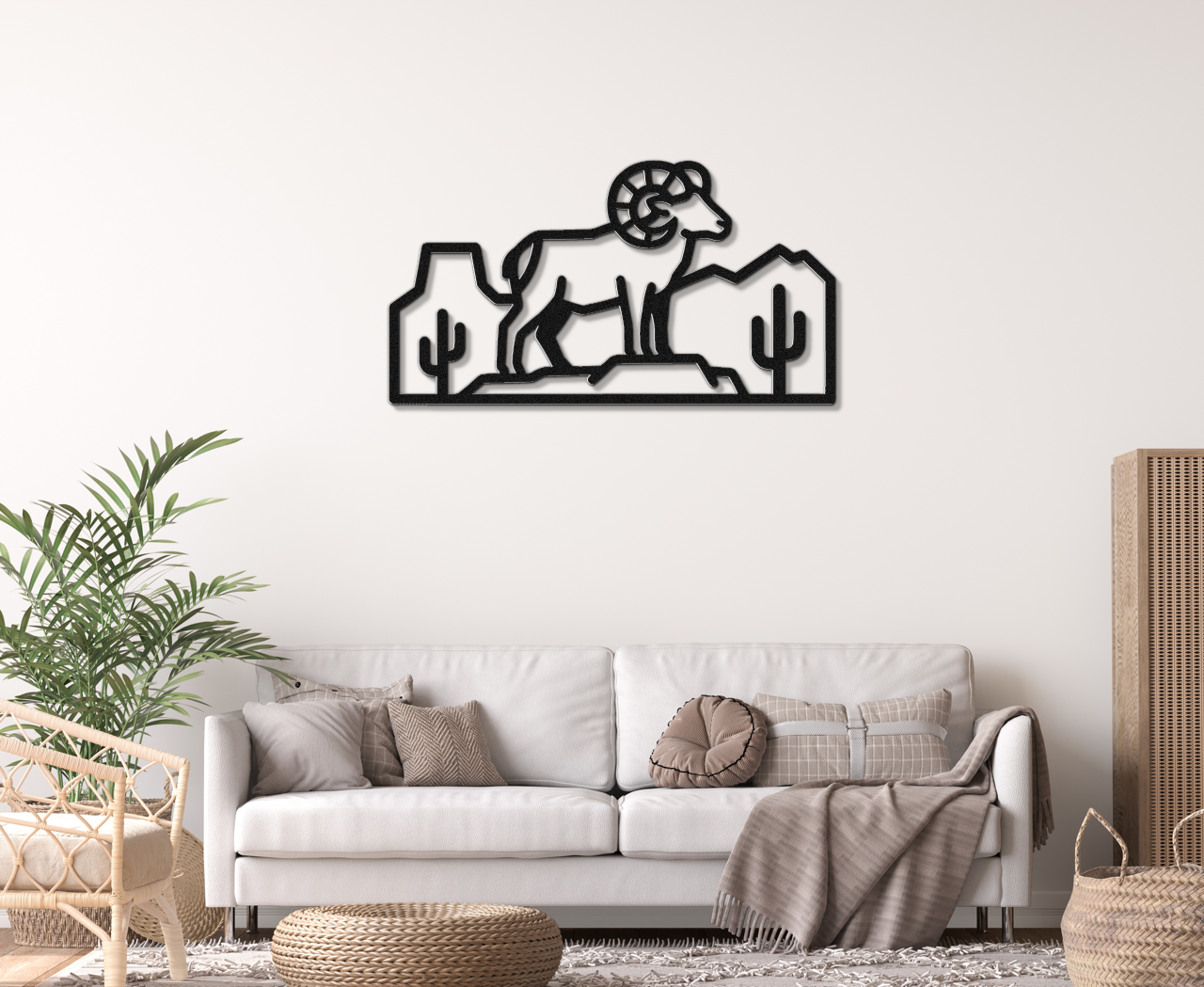 Arizona Bighorn Sheep Metal Wall Art