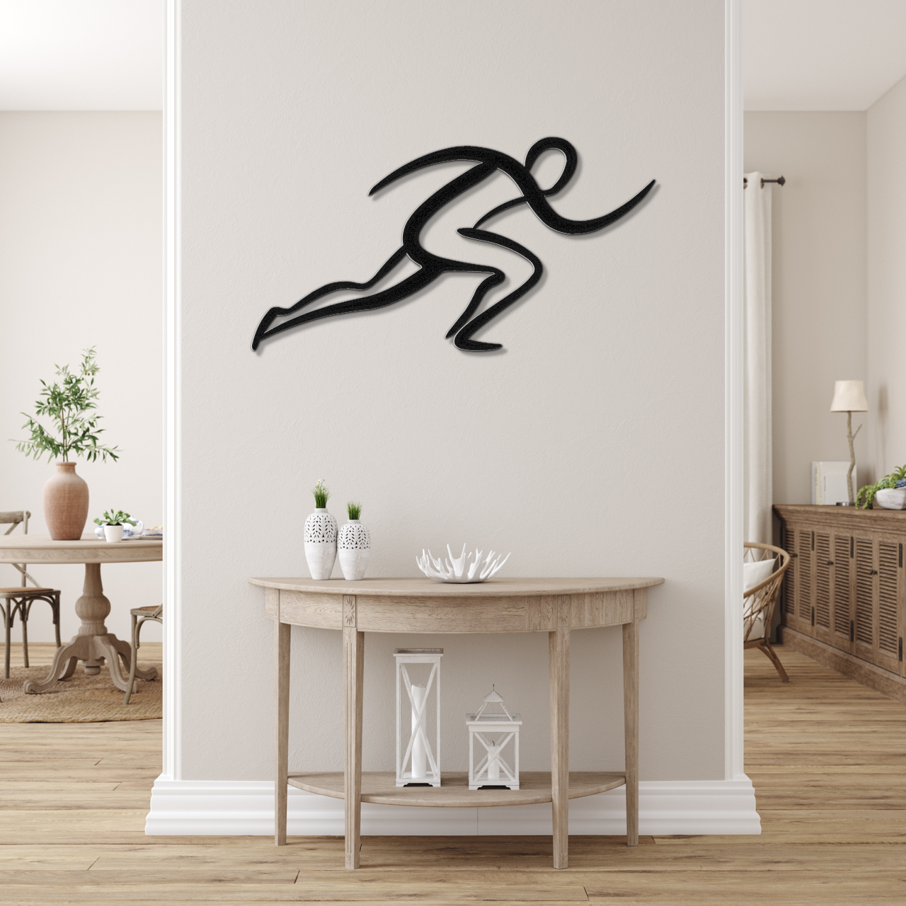 Runner Metal Wall Art