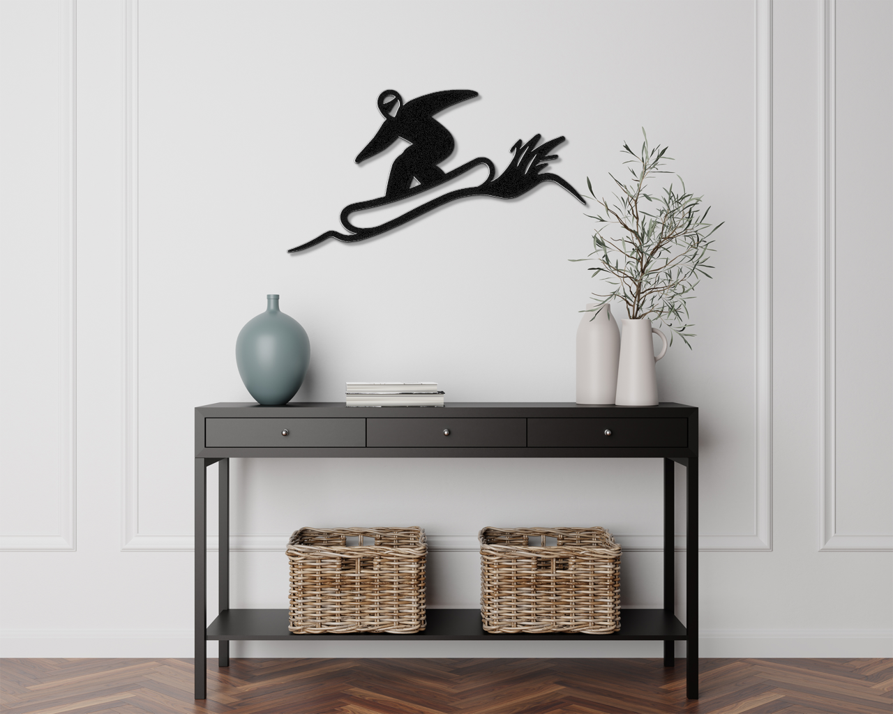 Snowboarding Metal Wall Art
