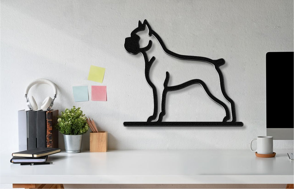 Boxer Dog Metal Wall Art