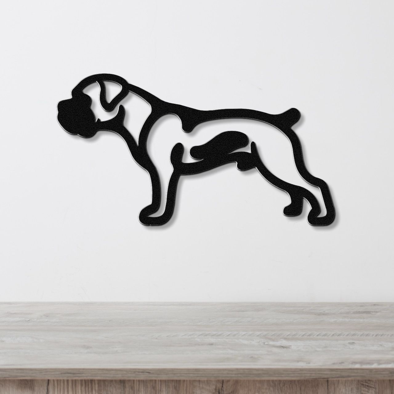 Boxer Dog Metal Wall Art