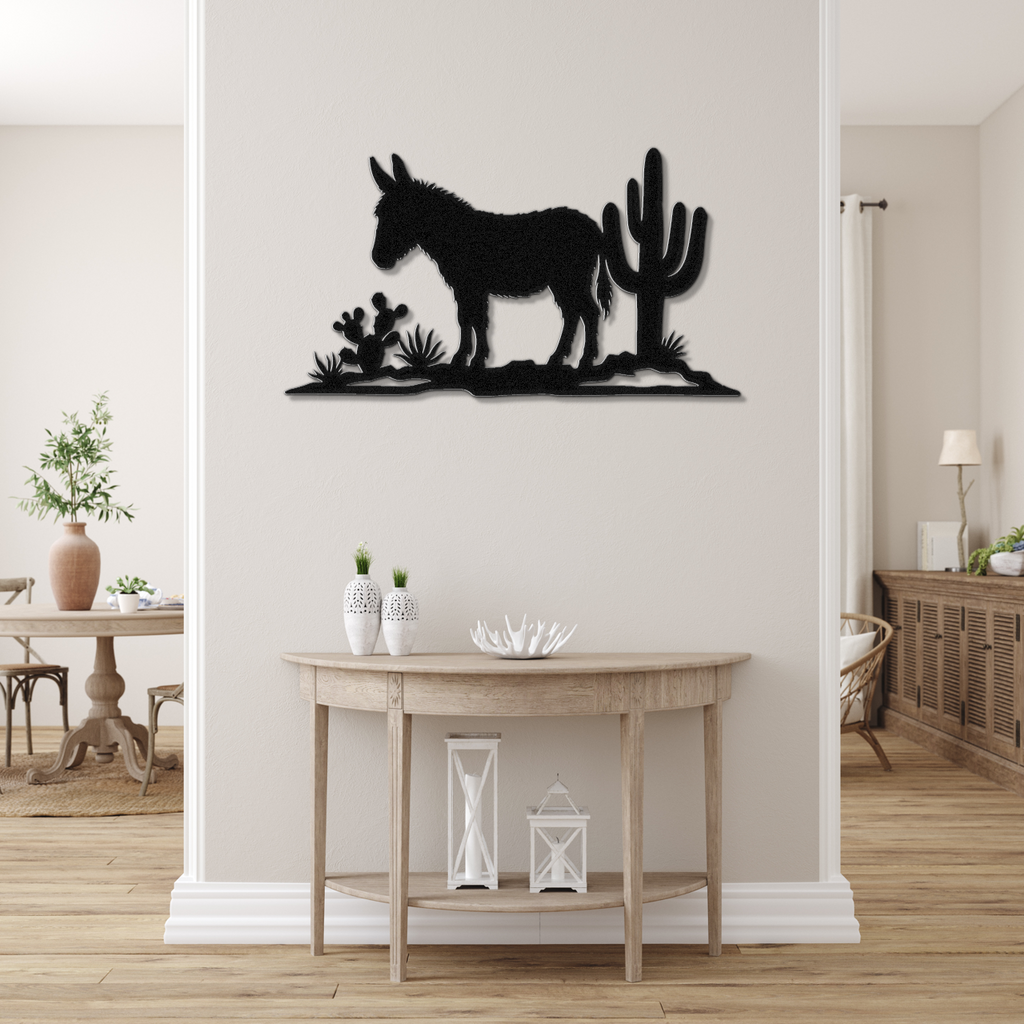 Burro Metal Wall Art