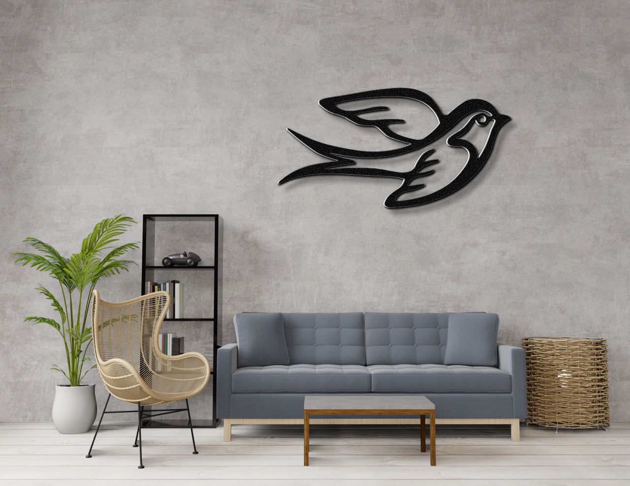 Swallow Bird Metal Wall Art
