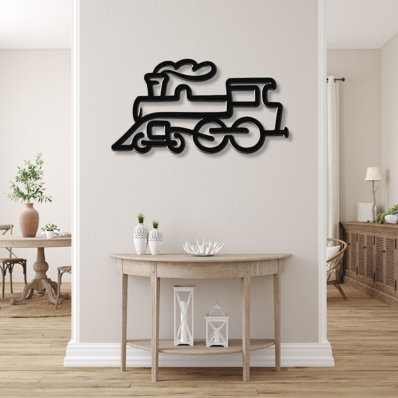 Train Metal Wall Art