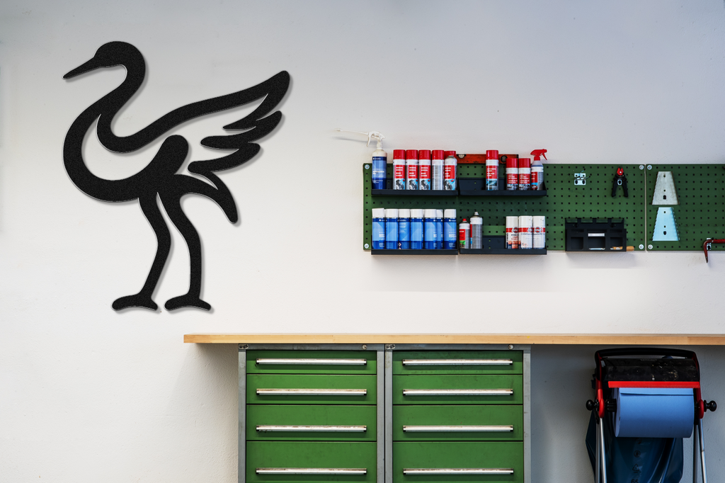 Crane Metal Wall Art