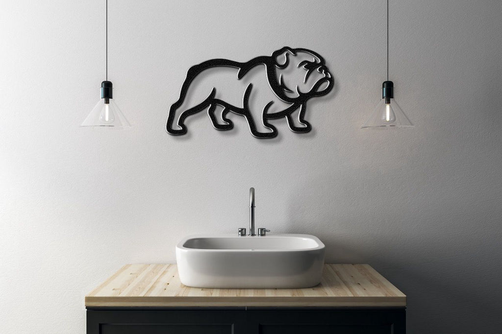 Bulldog Metal Wall Art