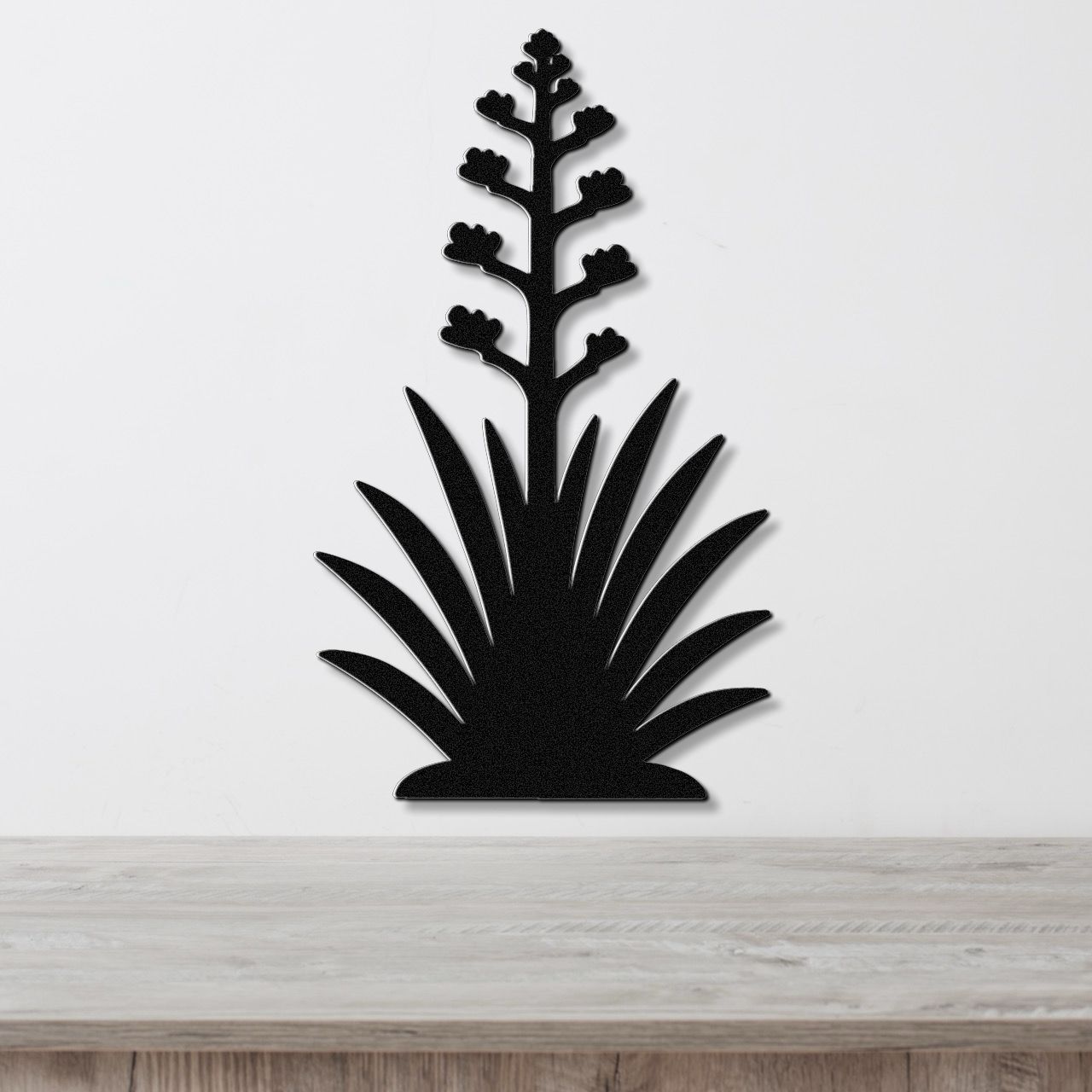 Blooming Agave Metal Wall Art