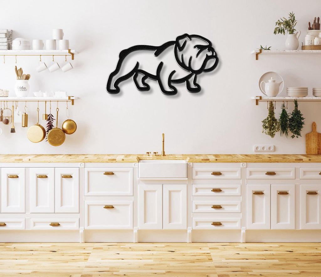 Bulldog Metal Wall Art