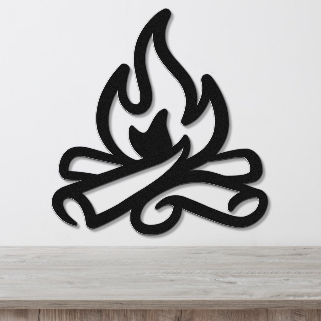 Campfire Metal Wall Art