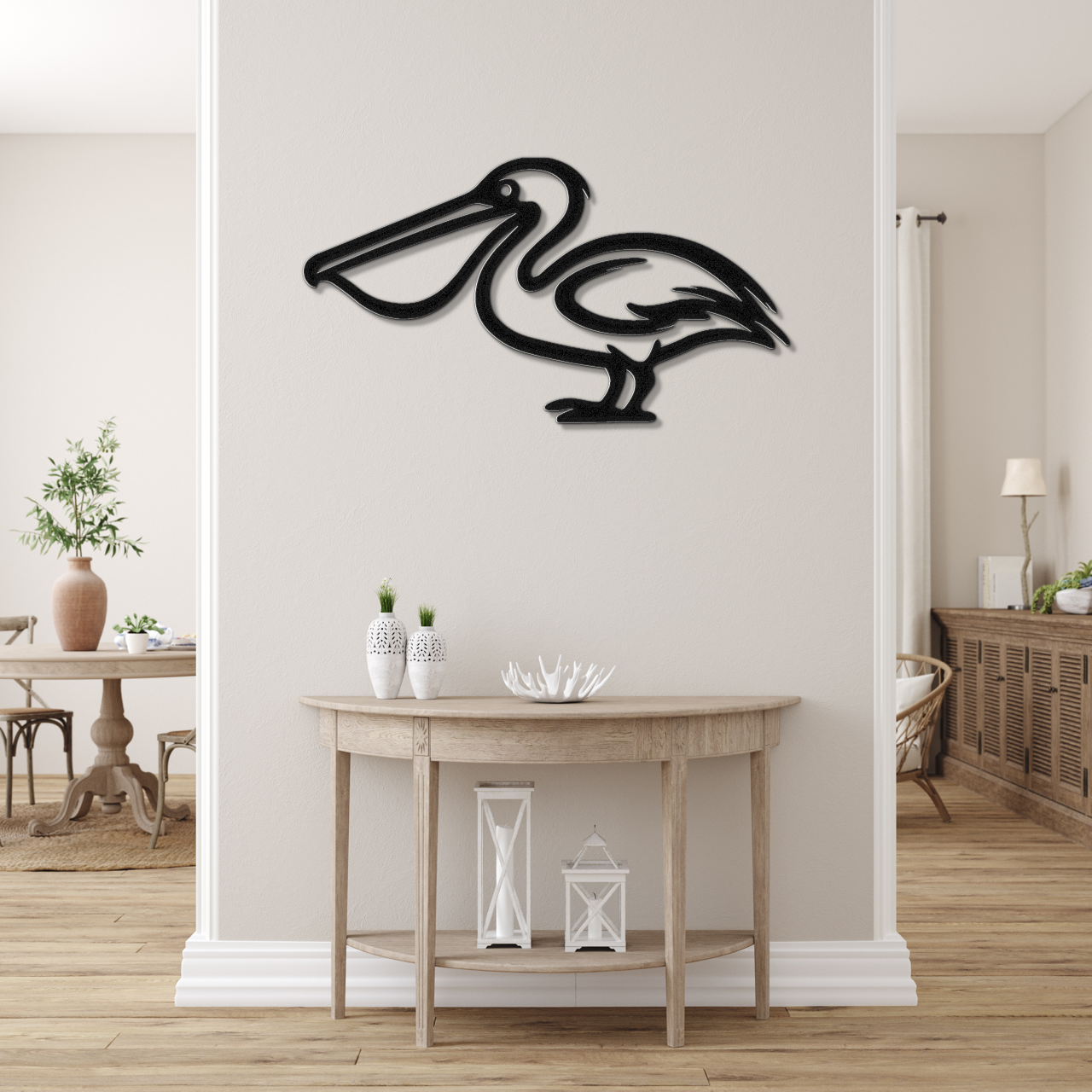 Pelican Metal Wall Art