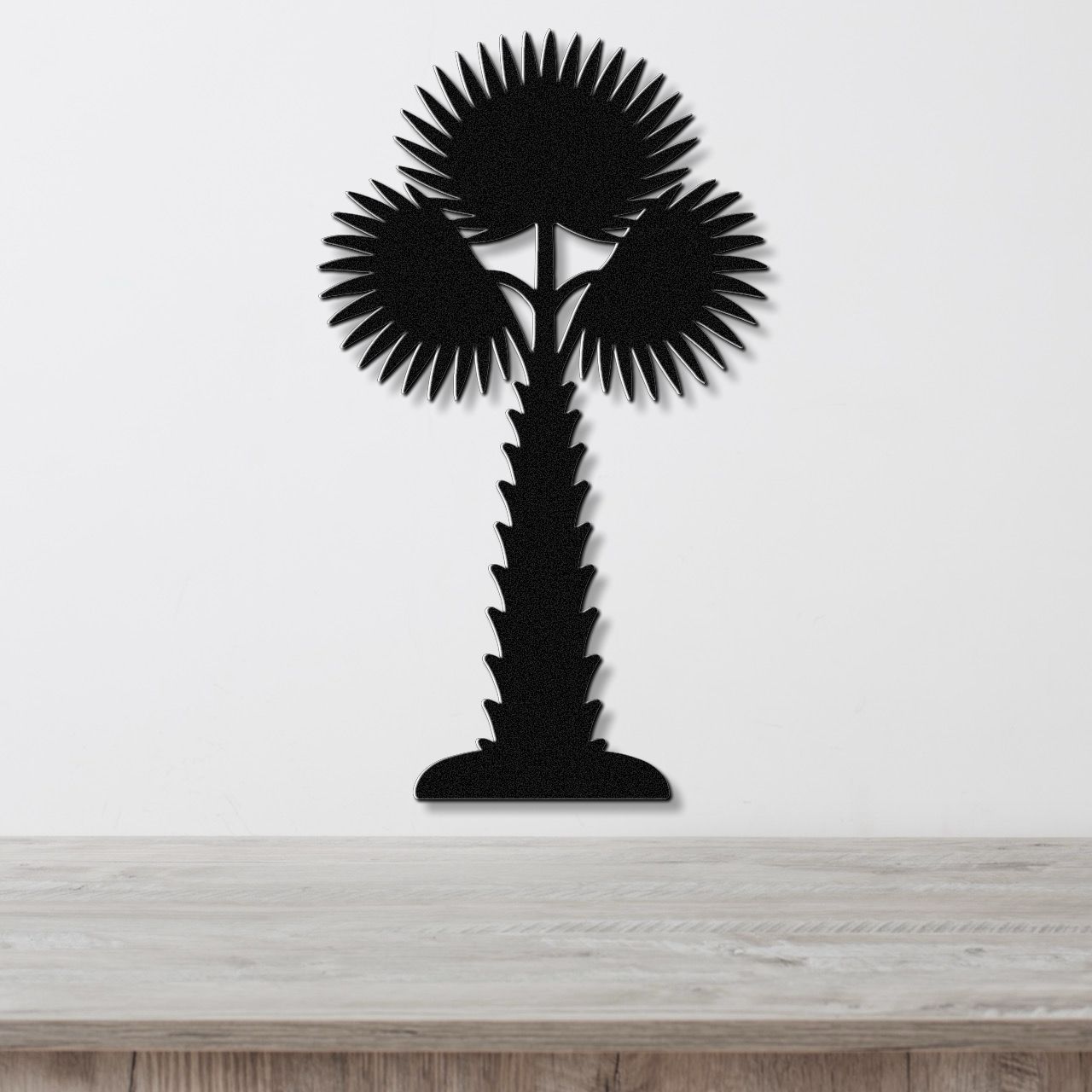 California Fan Palm Tree Metal Wall Art