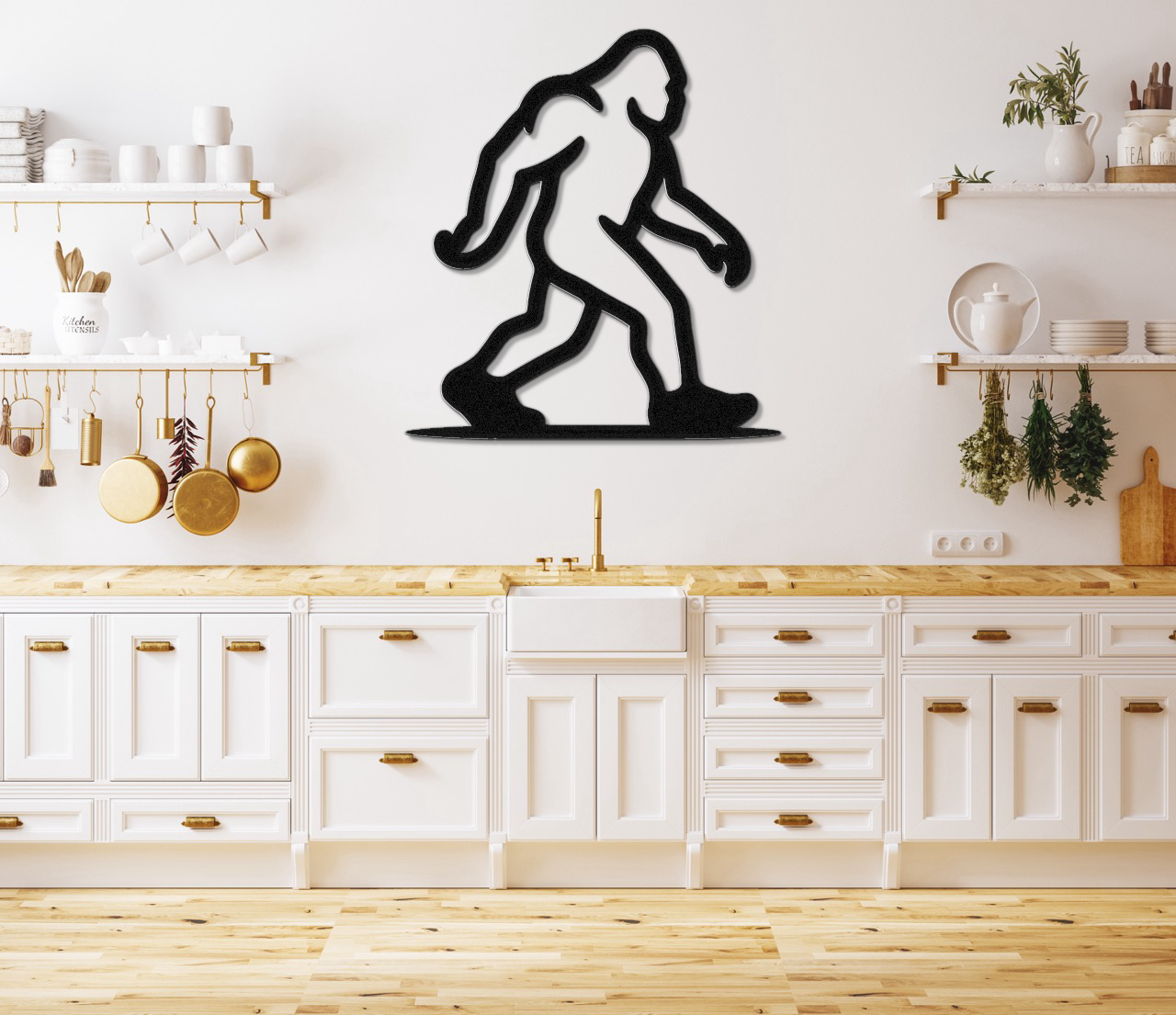 Bigfoot Metal Wall Art