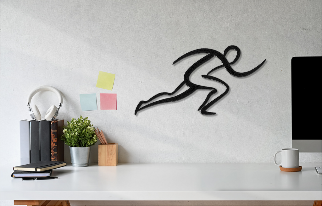 Runner Metal Wall Art