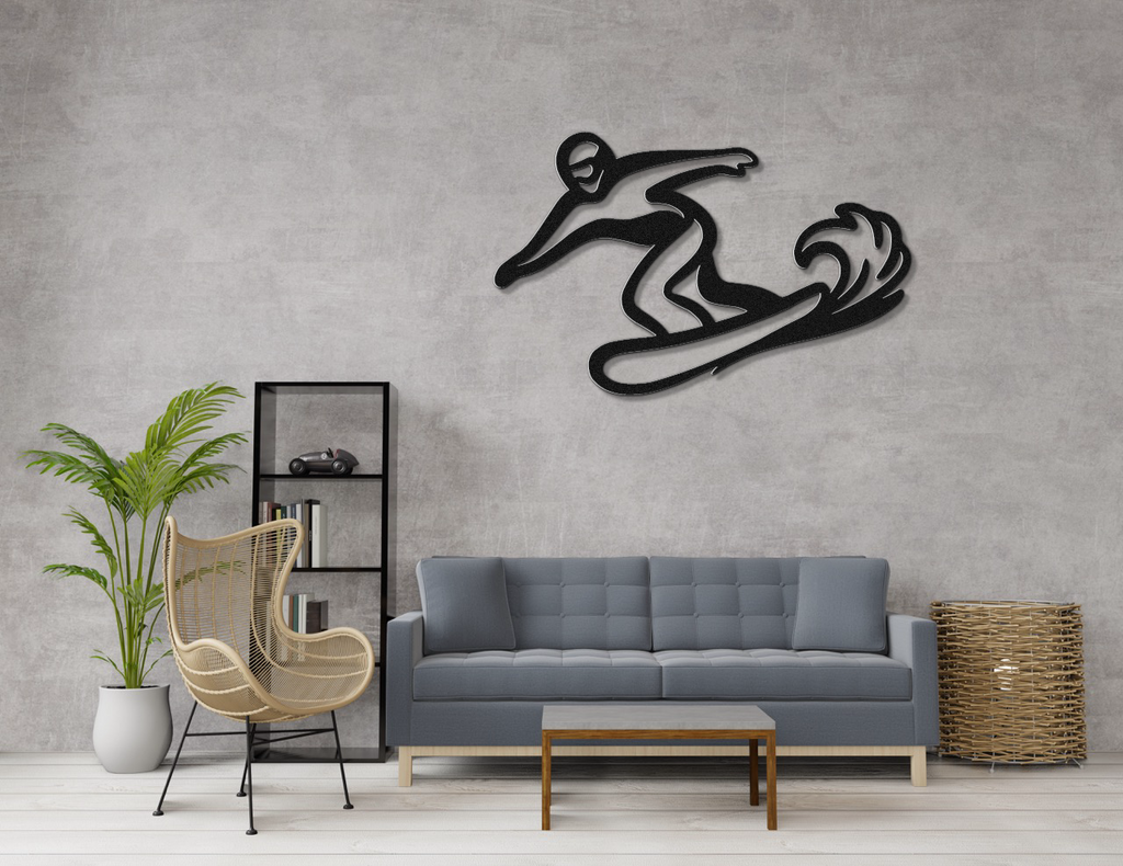 Snowboarding Metal Wall Art