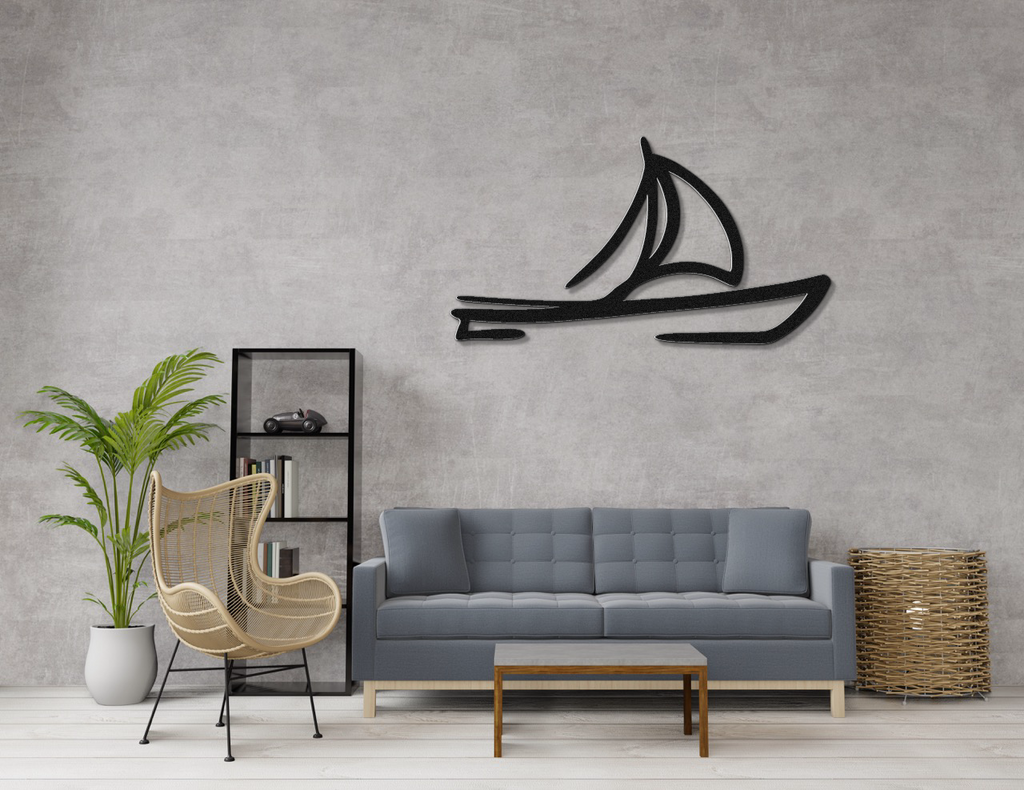 Sailboat Metal Wall Art