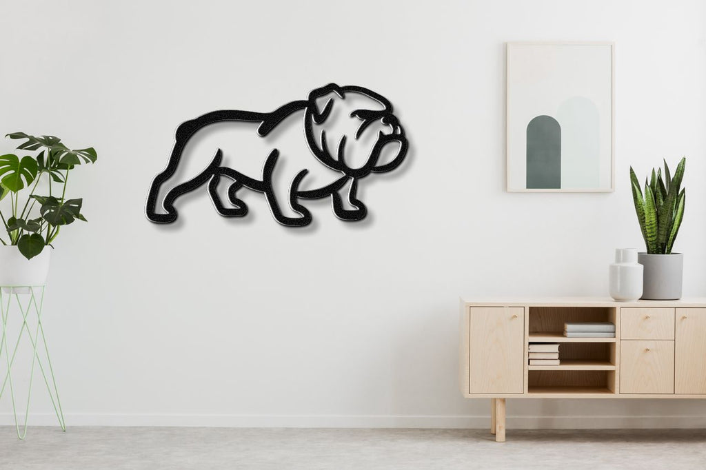 Bulldog Metal Wall Art