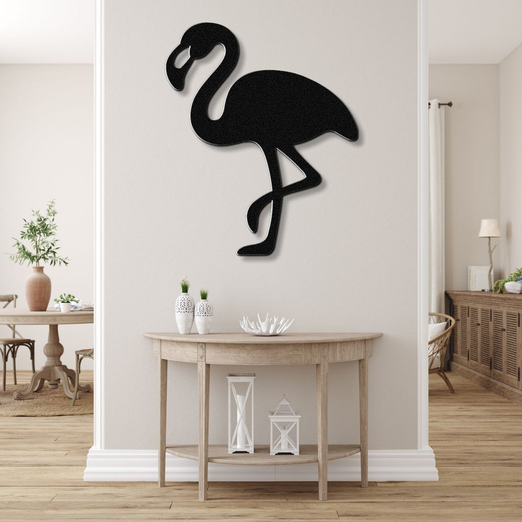 Flamingo Metal Wall Art