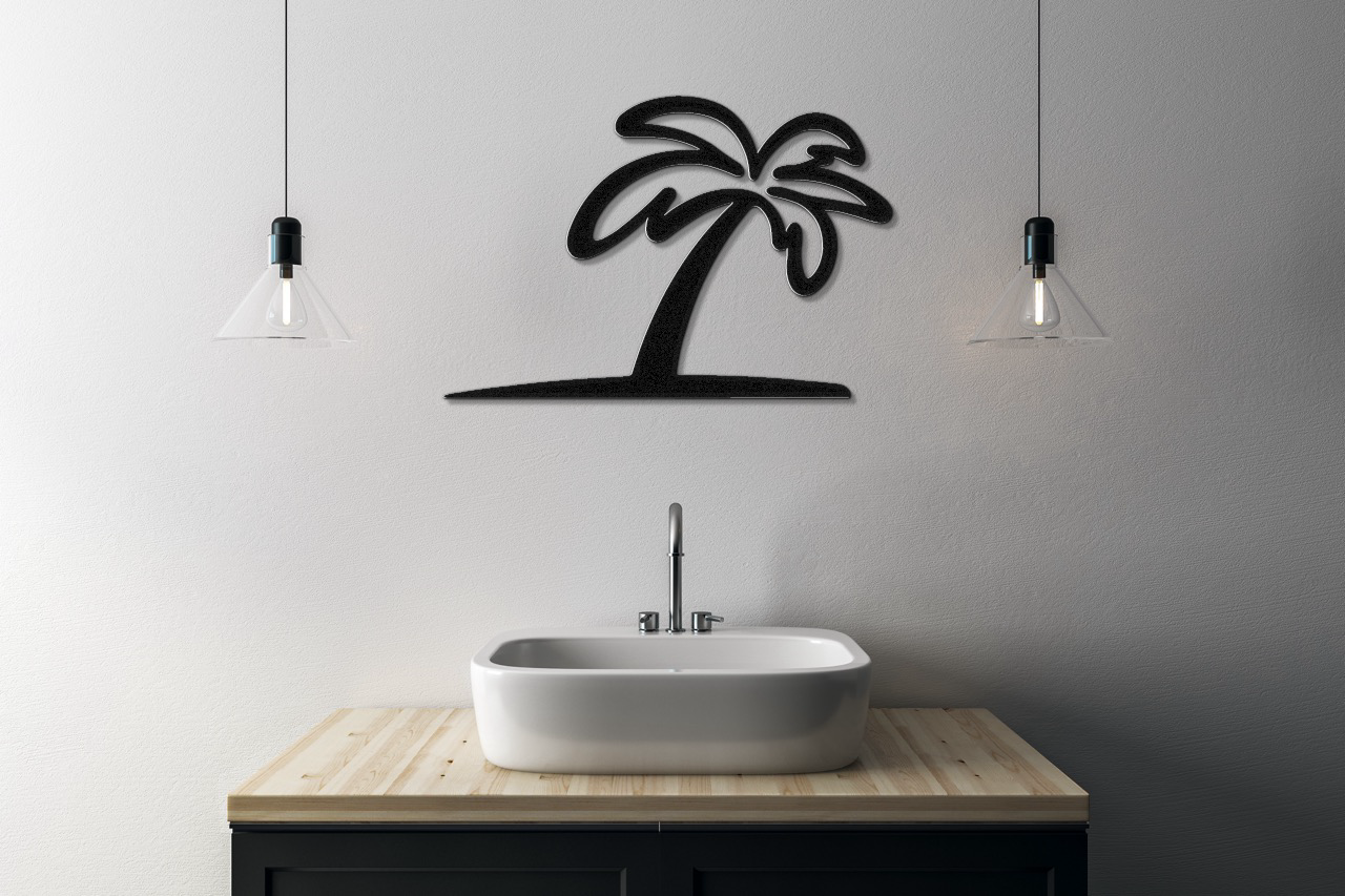 Palm Tree Metal Wall Art