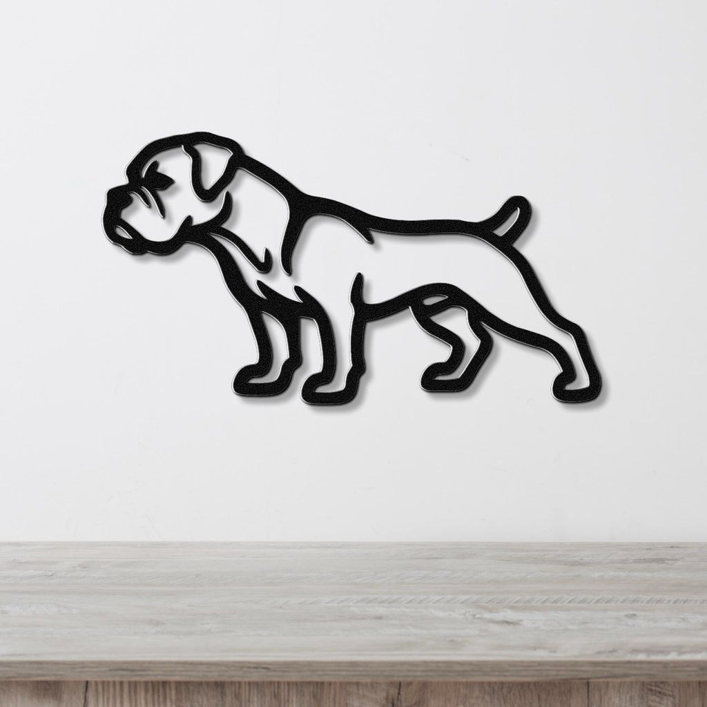 Boxer Dog Metal Wall Art