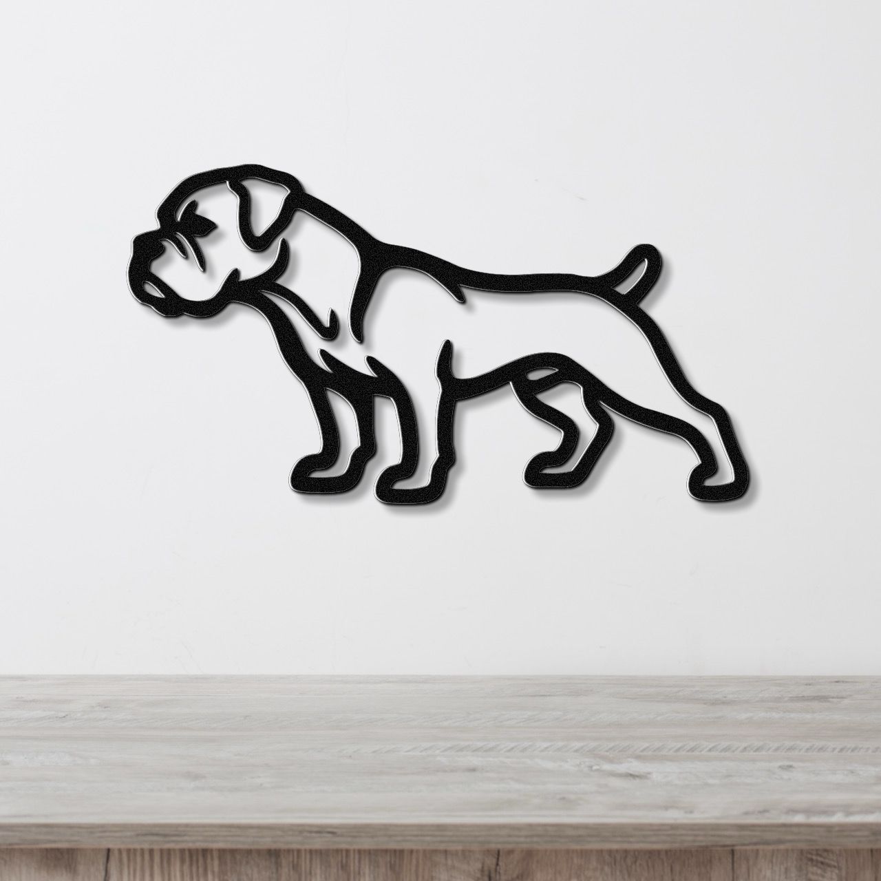 Boxer Dog Metal Wall Art