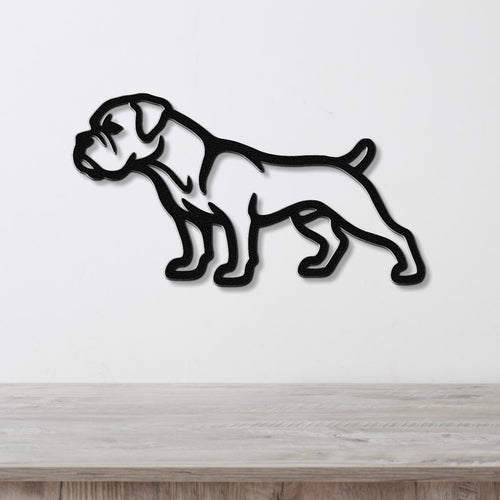 Boxer Dog Metal Wall Art