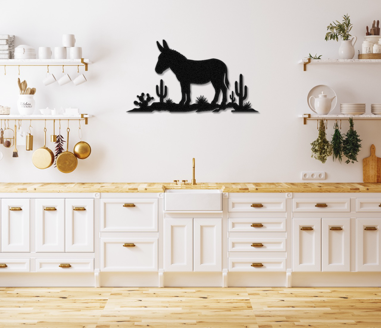 Burro Metal Wall Art