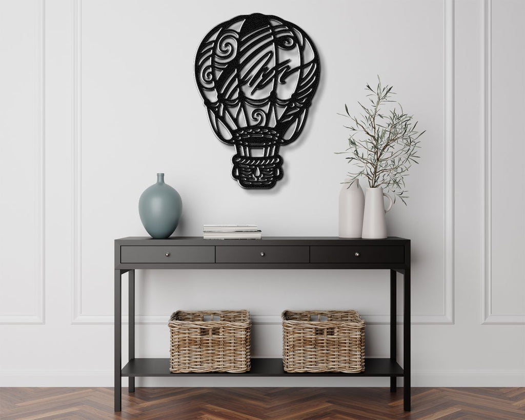Hot Air Balloon Metal Wall Art