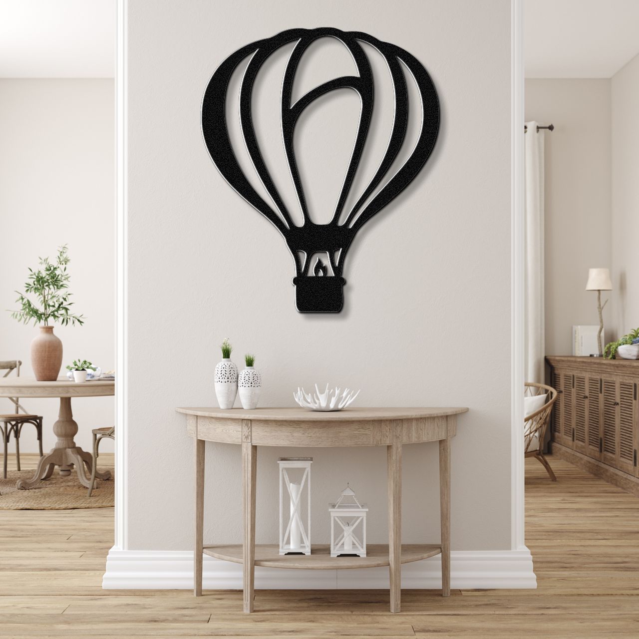 Hot Air Balloon Metal Wall Art
