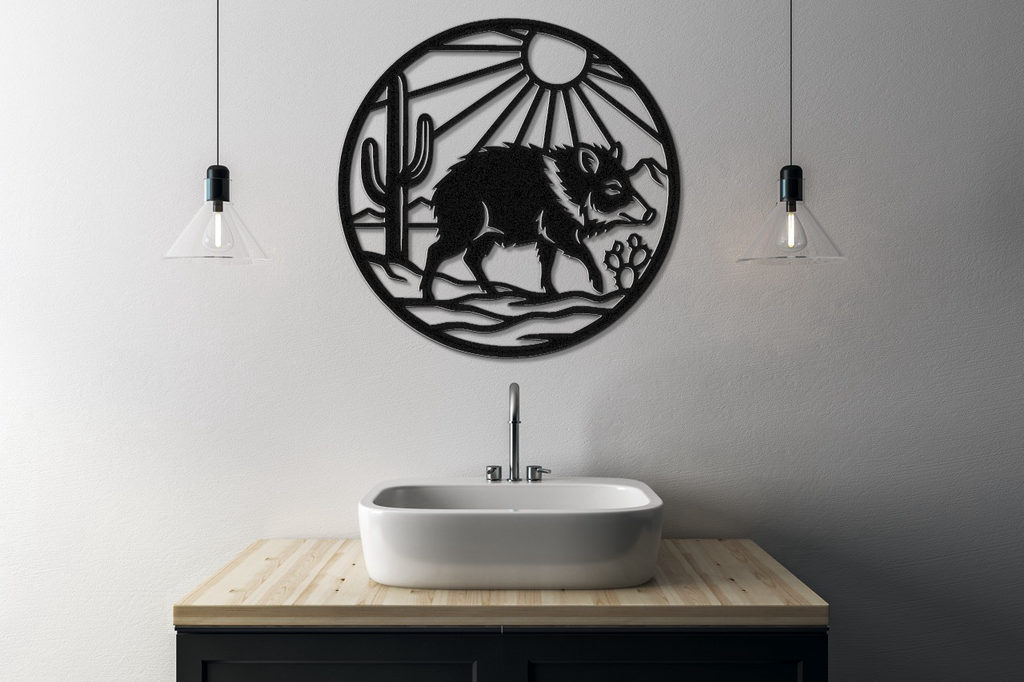 Javelina Metal Wall Art