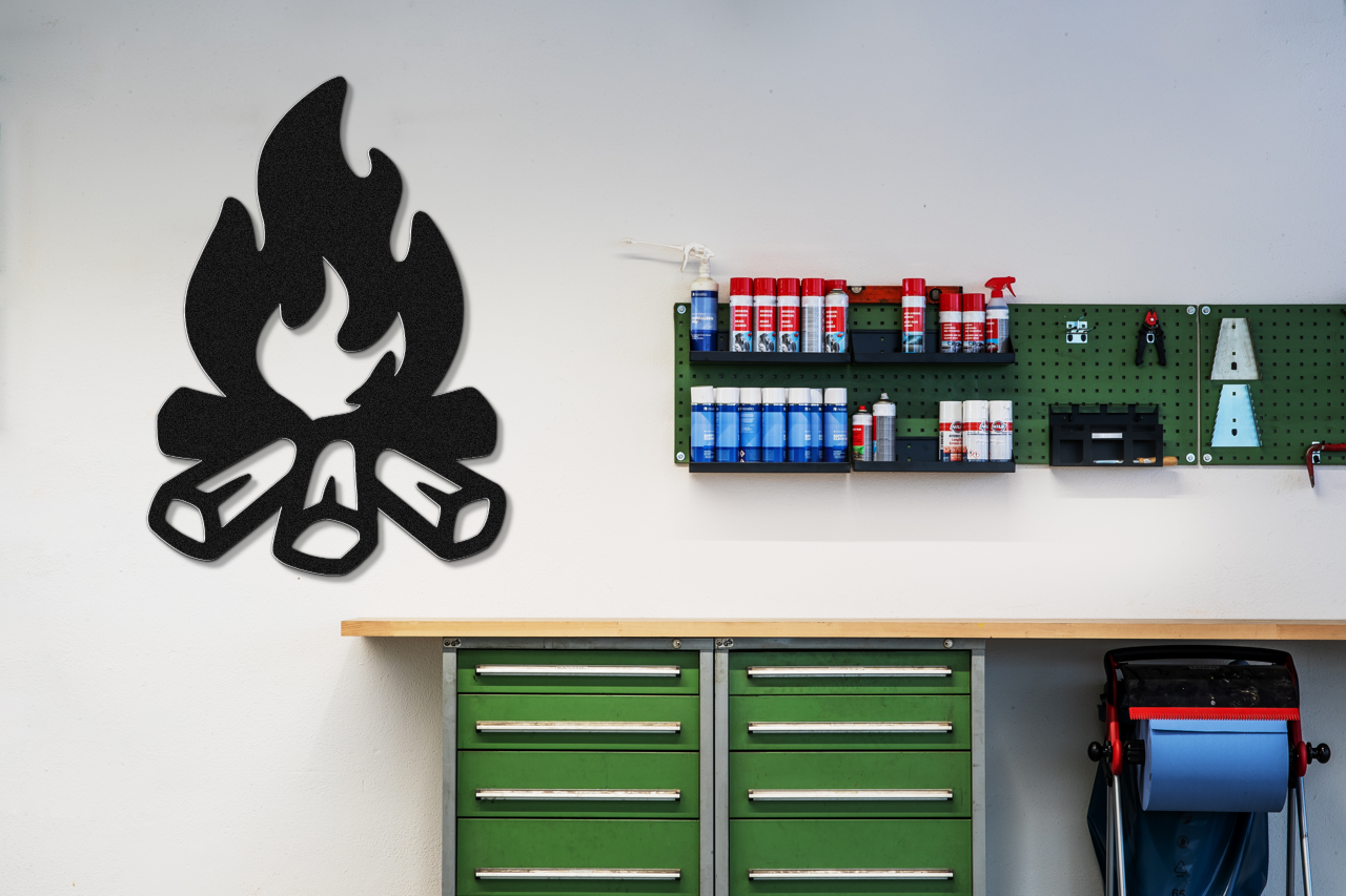 Campfire Metal Wall Art