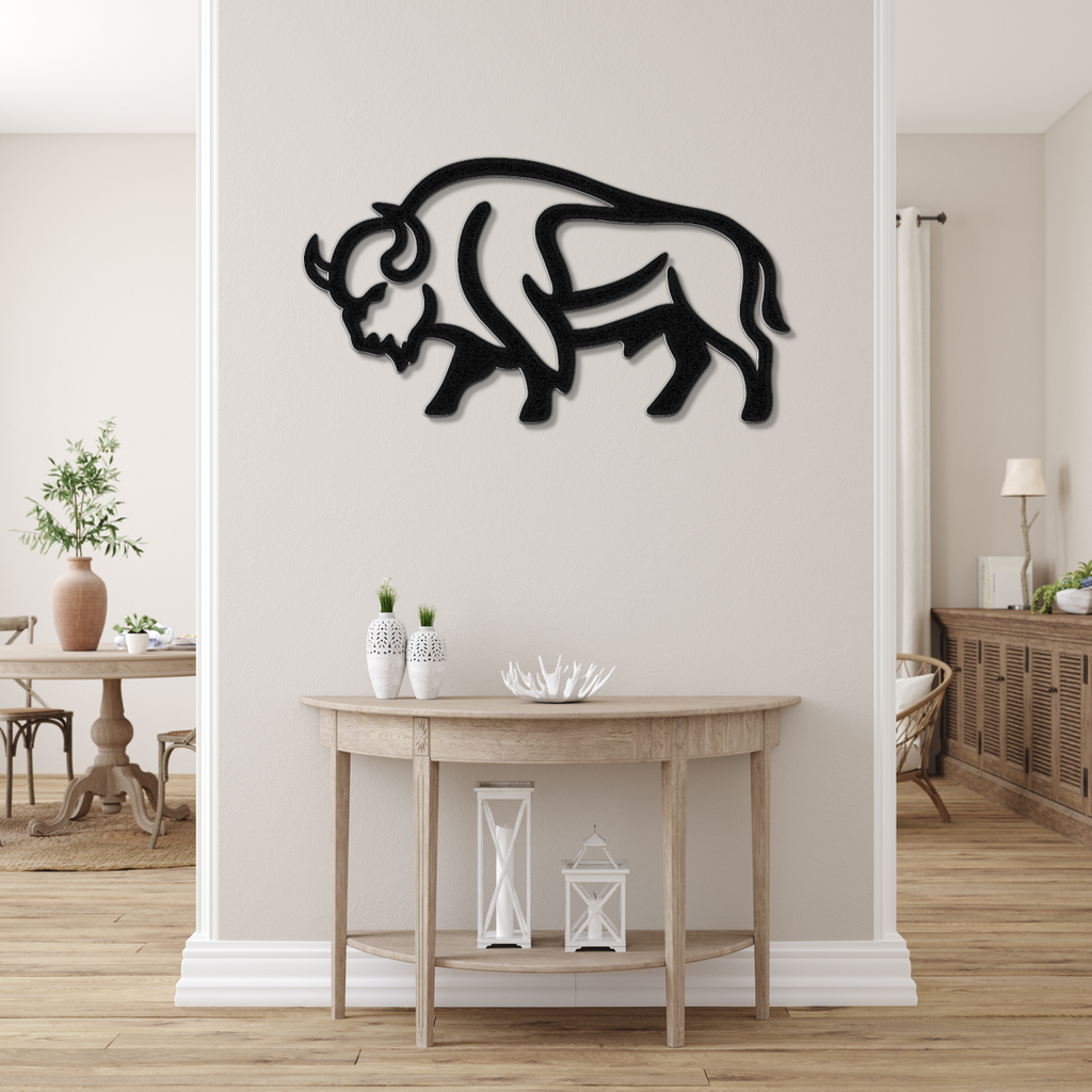 Buffalo Metal Wall Art