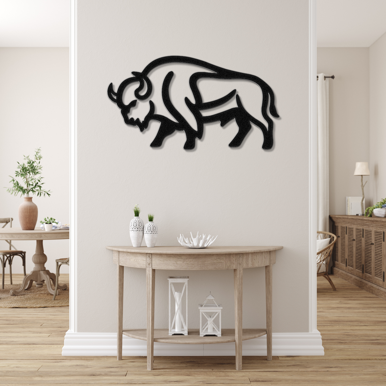Buffalo Metal Wall Art