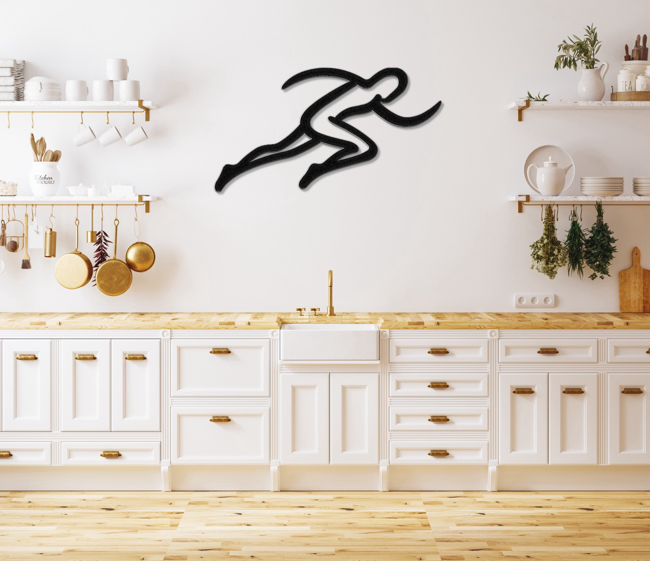 Runner Metal Wall Art