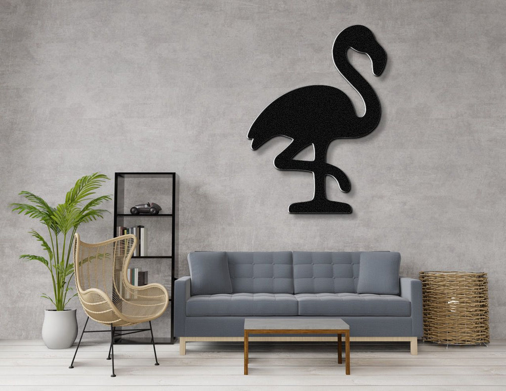 Flamingo Metal Wall Art