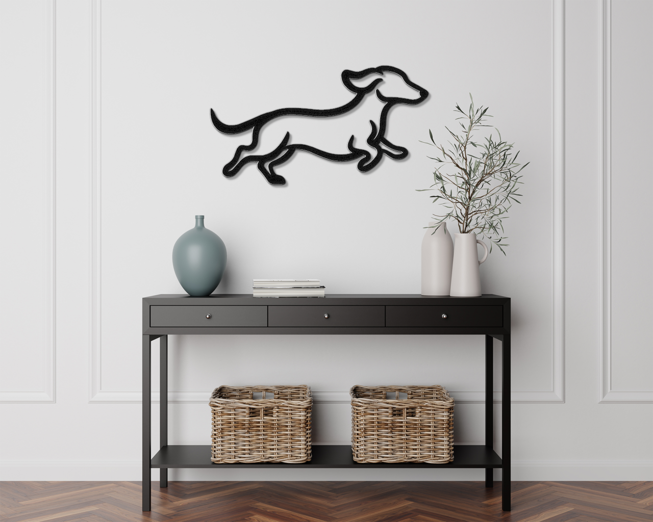 Dachshund Metal Wall Art