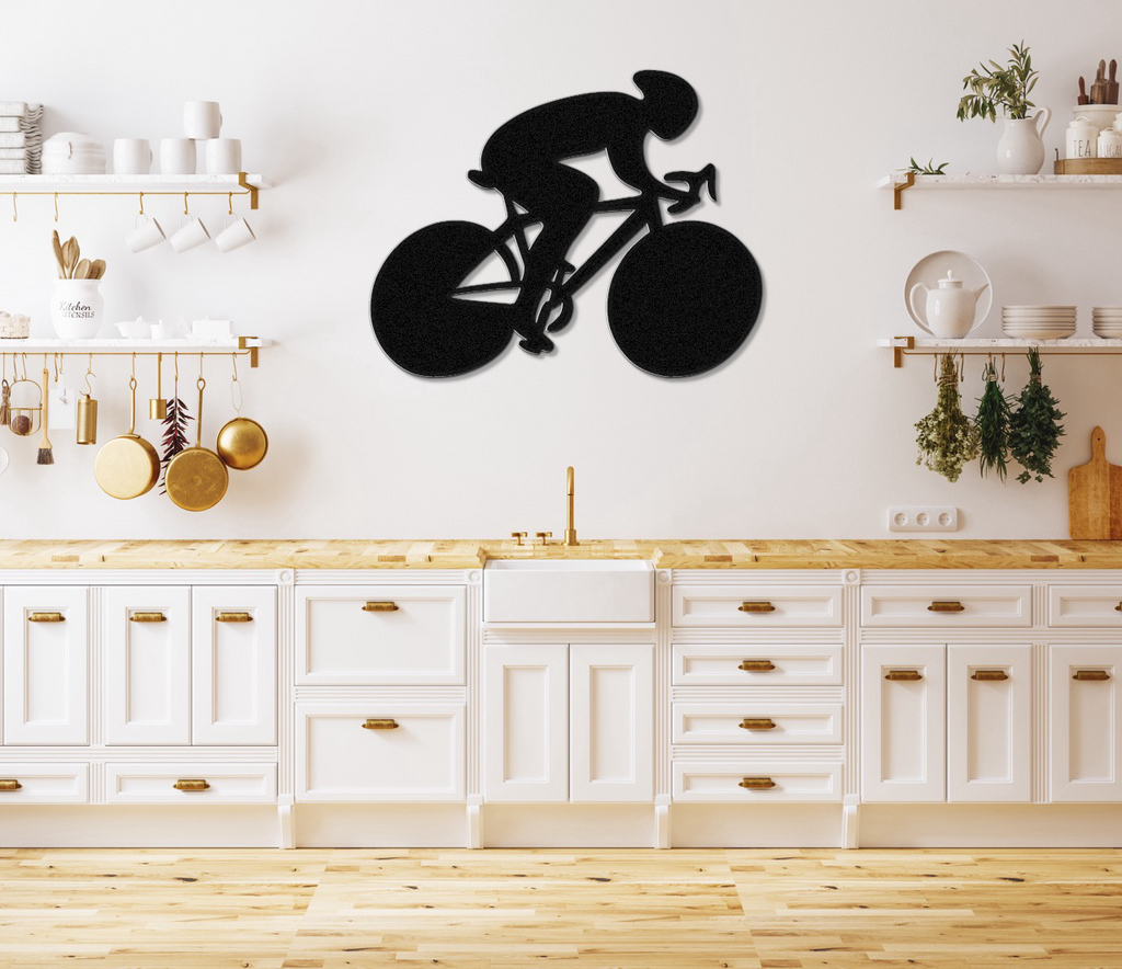 Cycling Metal Wall Art