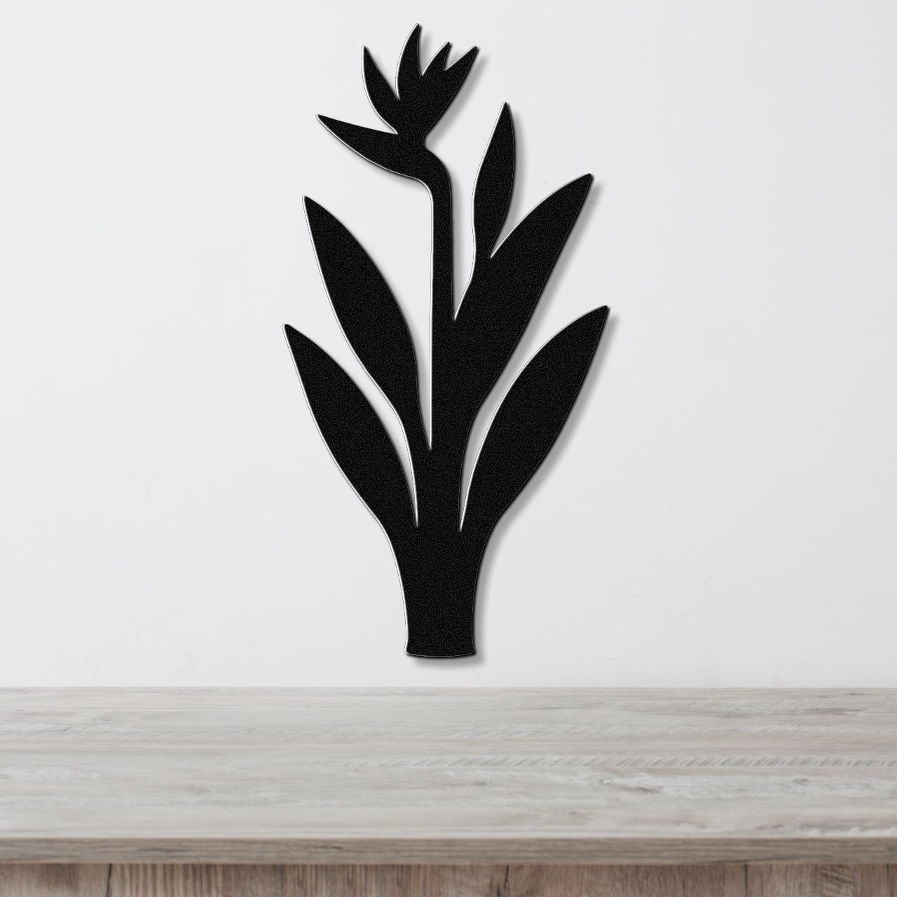 Bird of Paradise Plant Metal Wall Art