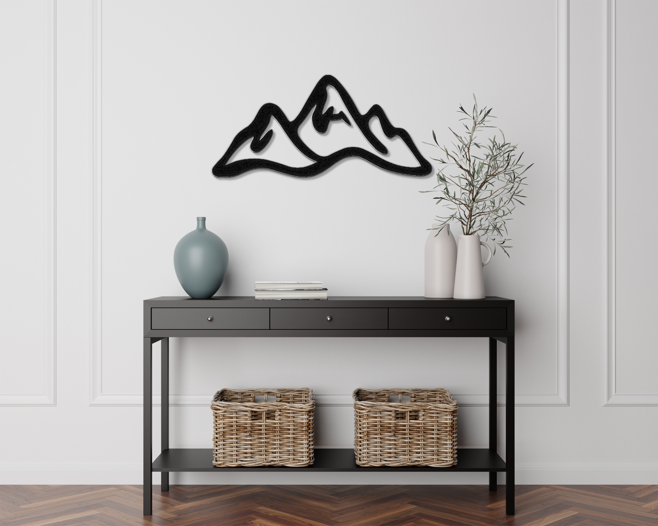 Mountains Metal Wall Art