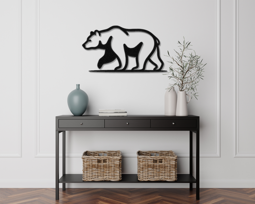 Bear Metal Wall Art