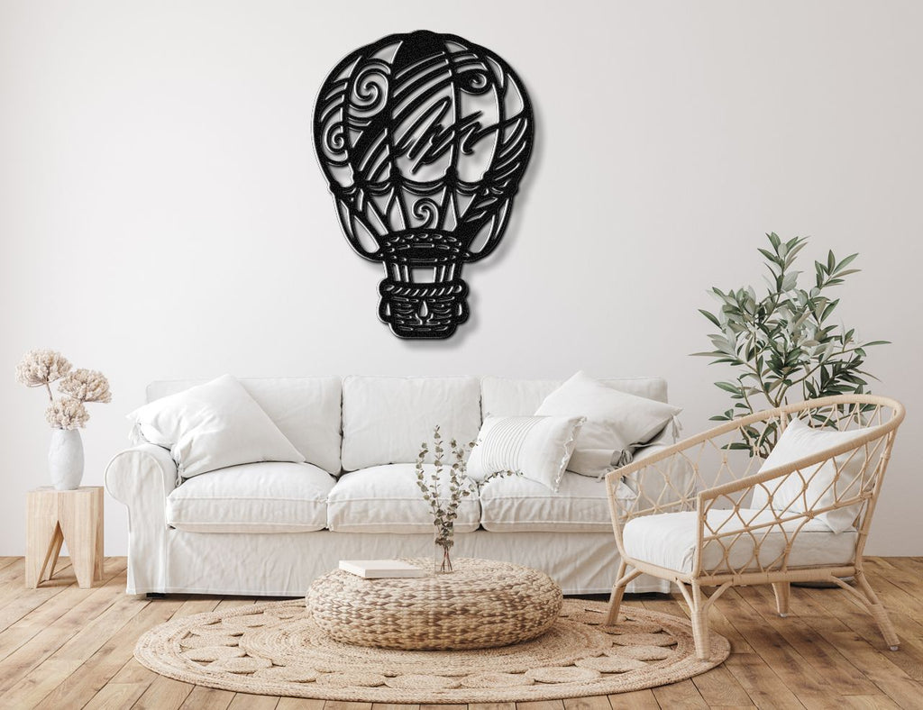 Hot Air Balloon Metal Wall Art