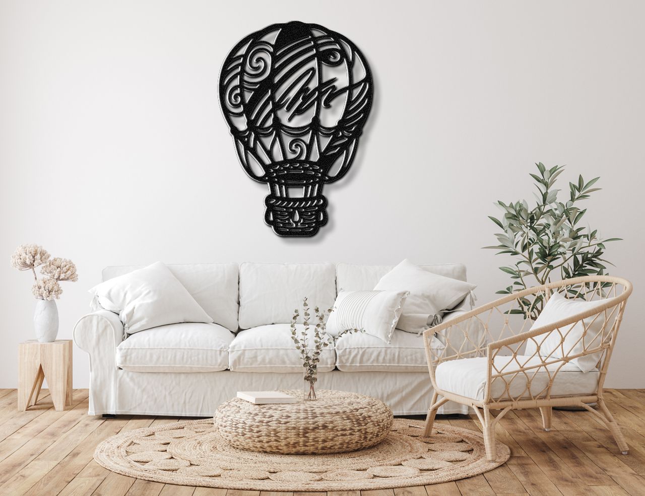Hot Air Balloon Metal Wall Art